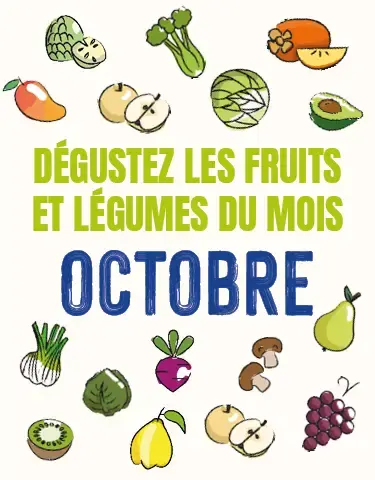 Calendrier de saisonnalité d'octobre 2025
